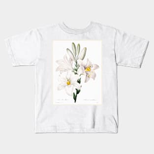 Madonna Lily from Choix des plus belles fleurs (1827) Kids T-Shirt